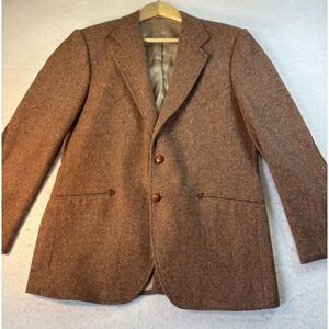 Circle S Ranch Wear 42R Wool Herringbone Western Cowboy Sports Coat Jacket